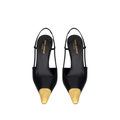 Zapatos de salón slingback Jeanne de piel lisa