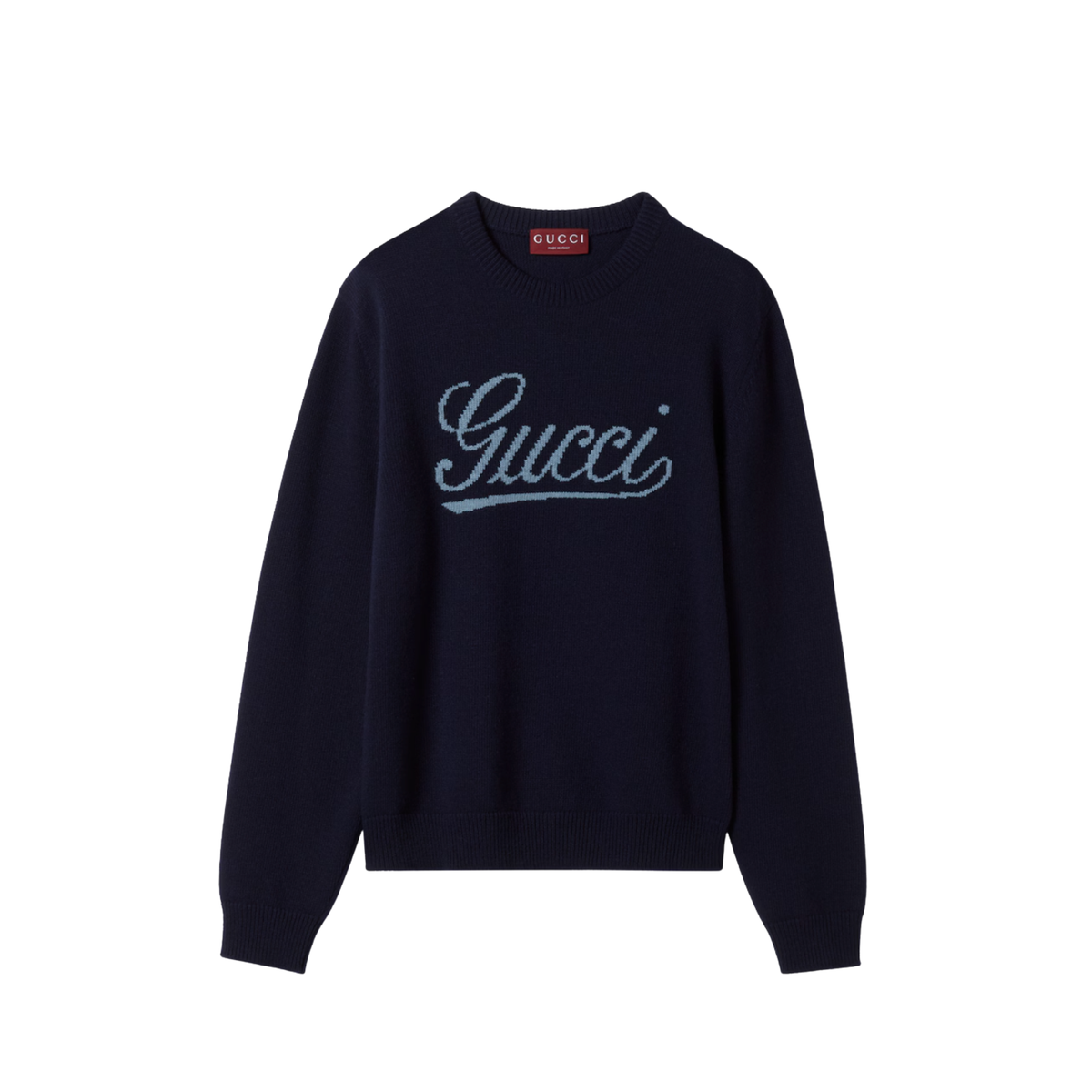 Jersey de punto de lana con intarsia